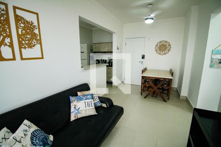 Sala de apartamento para alugar com 1 quarto, 54m² em Real, Praia Grande