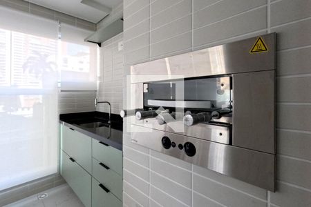 Varanda da sala de apartamento para alugar com 3 quartos, 99m² em Gonzaga, Santos
