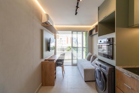 Sala - Cozinha de apartamento para alugar com 1 quarto, 32m² em Butantã, São Paulo
