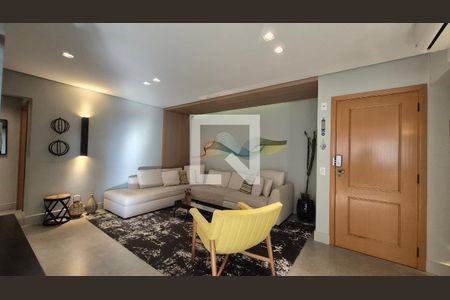 Sala de apartamento à venda com 3 quartos, 126m² em Vila Scarpelli, Santo André