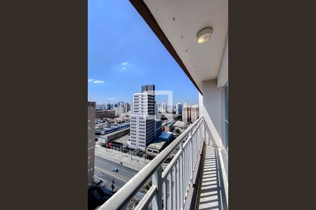 Varanda da Sala de apartamento à venda com 1 quarto, 31m² em Brás, São Paulo