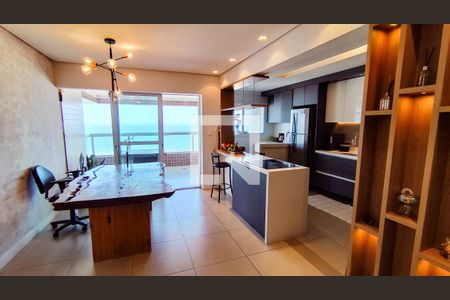 Sala de apartamento para alugar com 3 quartos, 117m² em Boqueirão, Praia Grande