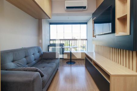 Sala de apartamento para alugar com 1 quarto, 28m² em Brooklin, São Paulo