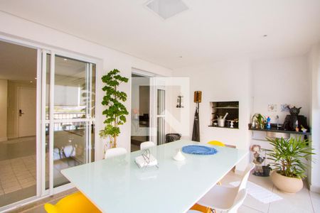 Varanda gourmet de apartamento à venda com 3 quartos, 126m² em Campestre, Santo André