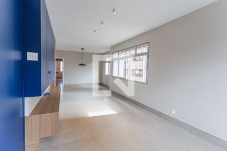 Sala de apartamento à venda com 4 quartos, 118m² em Lourdes, Belo Horizonte
