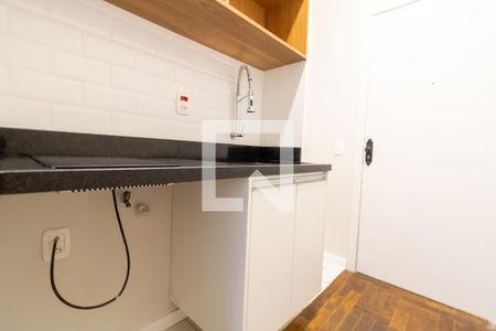 Cozinha de kitnet/studio à venda com 1 quarto, 20m² em Centro Histórico, Porto Alegre