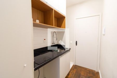 Cozinha de kitnet/studio à venda com 1 quarto, 20m² em Centro Histórico, Porto Alegre