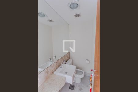 Lavabo na Sala de apartamento à venda com 3 quartos, 128m² em Funcionários, Belo Horizonte