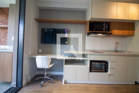 Sala / Quarto - Studio de kitnet/studio para alugar com 1 quarto, 30m² em Campo Belo, São Paulo