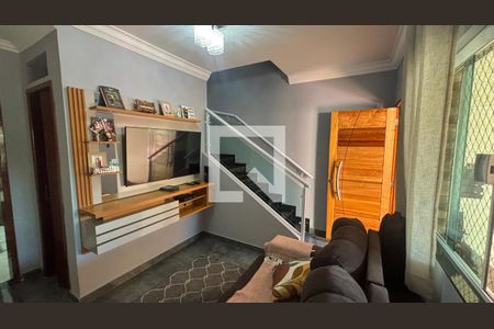 Sala de apartamento à venda com 2 quartos, 63m² em Jardim do Estádio, Santo André