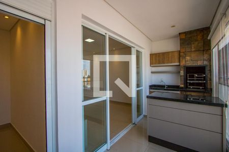 Varanda gourmet de apartamento à venda com 3 quartos, 96m² em Vila Valparaíso, Santo André