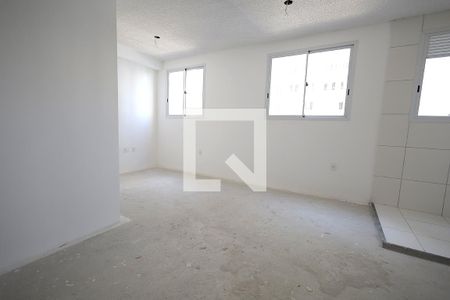 Sala, cozinha, área de serviço de apartamento à venda com 1 quarto, 37m² em Jardim, Santo André