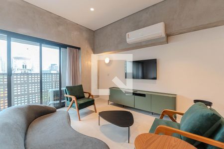 Sala de apartamento para alugar com 2 quartos, 77m² em República, São Paulo