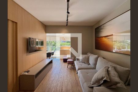 Sala de apartamento para alugar com 1 quarto, 43m² em Cidade Monções, São Paulo