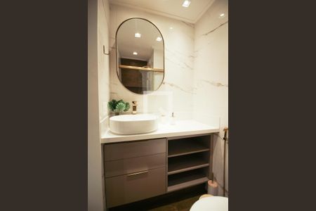 Banheiro de kitnet/studio para alugar com 1 quarto, 25m² em Vila Olímpia, São Paulo