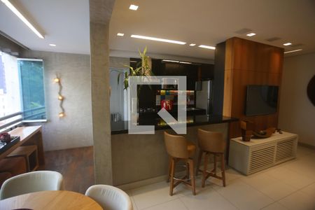 Sala de apartamento à venda com 3 quartos, 83m² em Gutierrez, Belo Horizonte