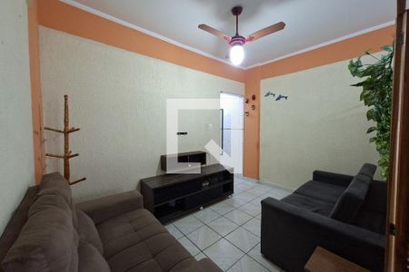 Sala de apartamento para alugar com 1 quarto, 45m² em Boqueirão, Praia Grande