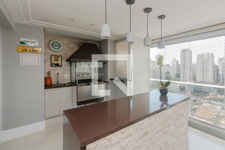 Varanda de apartamento à venda com 3 quartos, 138m² em Brooklin, São Paulo