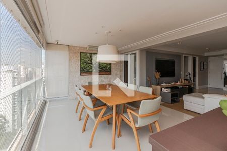 Varanda de apartamento à venda com 3 quartos, 138m² em Brooklin, São Paulo