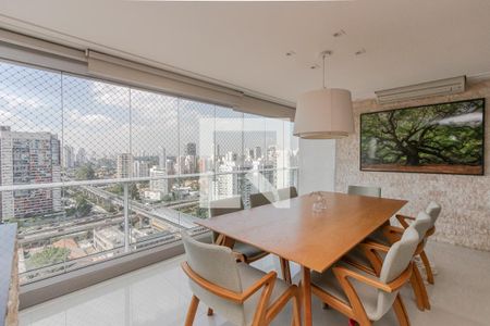 Varanda de apartamento à venda com 3 quartos, 138m² em Brooklin, São Paulo