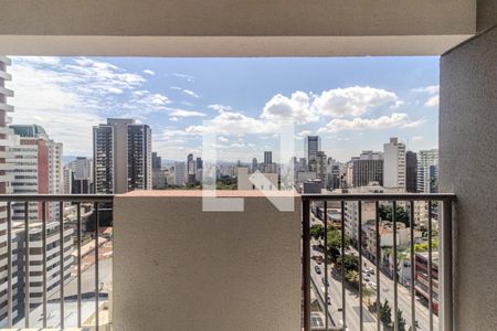 Varanda de kitnet/studio à venda com 1 quarto, 24m² em Consolação, São Paulo