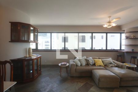 Sala de apartamento para alugar com 4 quartos, 280m² em Jardim Asturias, Guarujá