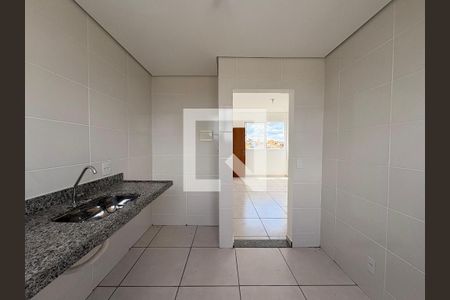 Cozinha de apartamento para alugar com 2 quartos, 49m² em Santa Marta, Ribeirão das Neves