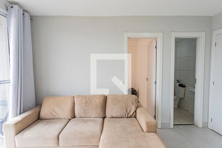 Sala, cozinha e área de serviço de apartamento para alugar com 2 quartos, 40m² em Vila Barreto, São Paulo