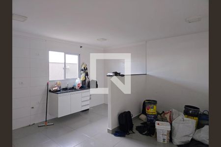 Sala e Cozinha integrada  de kitnet/studio para alugar com 1 quarto, 42m² em Jardim Tranquilidade, Guarulhos