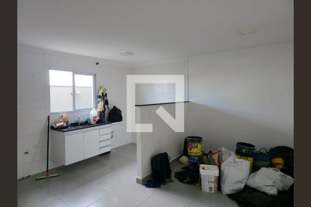 Sala e Cozinha integrada  de kitnet/studio para alugar com 1 quarto, 42m² em Jardim Tranquilidade, Guarulhos