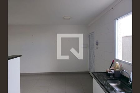 Sala e Cozinha integrada  de kitnet/studio para alugar com 1 quarto, 42m² em Jardim Tranquilidade, Guarulhos