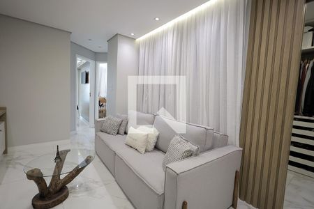 Sala de apartamento à venda com 2 quartos, 90m² em Jardim Cambui, Santo André