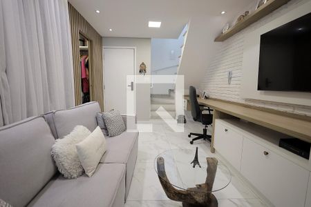 Sala de apartamento à venda com 2 quartos, 90m² em Jardim Cambui, Santo André