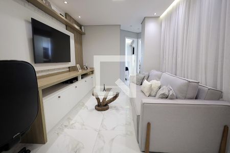 Sala de apartamento à venda com 2 quartos, 90m² em Jardim Cambui, Santo André