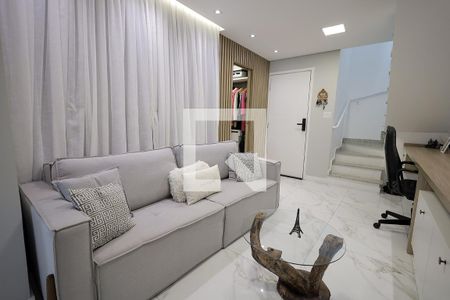 Sala de apartamento à venda com 2 quartos, 90m² em Jardim Cambui, Santo André