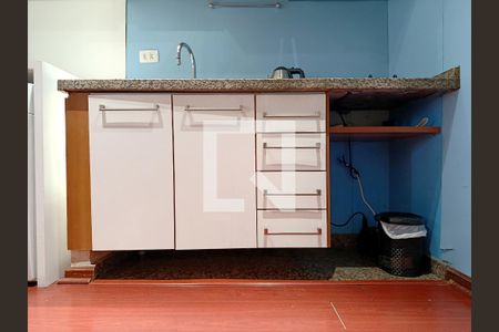 Sala/Cozinha integrados de apartamento para alugar com 1 quarto, 30m² em Jardins, São Paulo