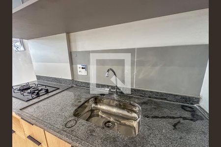 Sala/cozinha de apartamento à venda com 1 quarto, 38m² em Centro, Rio de Janeiro