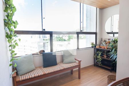Varanda da Sala de apartamento à venda com 3 quartos, 75m² em Buritis, Belo Horizonte