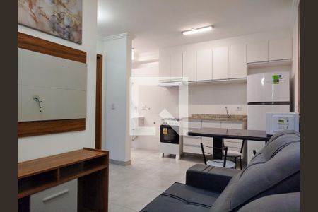 Sala com cozinha americana de apartamento para alugar com 1 quarto, 39m² em Penha de França, São Paulo