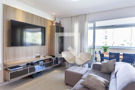 Sala de TV de apartamento à venda com 3 quartos, 136m² em Vila da Serra, Nova Lima