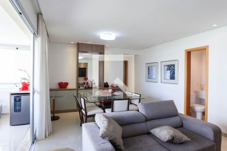sala de apartamento à venda com 3 quartos, 136m² em Vila da Serra, Nova Lima
