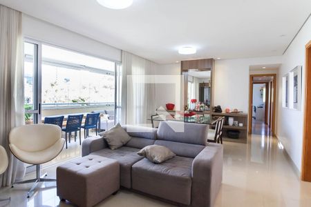 sala de apartamento à venda com 3 quartos, 136m² em Vila da Serra, Nova Lima