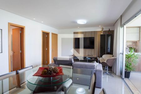 sala de apartamento à venda com 3 quartos, 136m² em Vila da Serra, Nova Lima