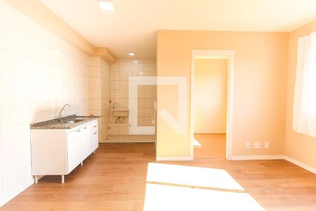 Sala/Cozinha de apartamento à venda com 2 quartos, 36m² em Cidade Nova São Miguel, São Paulo