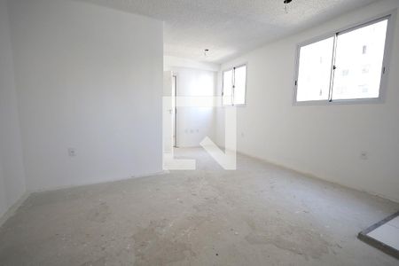 Sala, cozinha e área de serviço de apartamento à venda com 1 quarto, 37m² em Jardim, Santo André