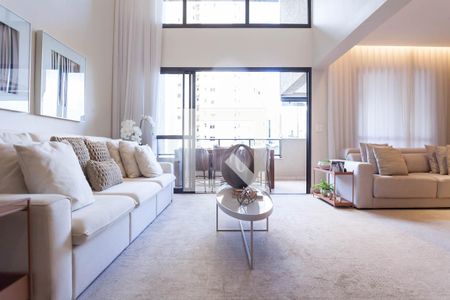 Sala de visitas de apartamento à venda com 3 quartos, 135m² em Vila da Serra, Nova Lima