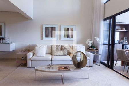 Sala de visitas de apartamento à venda com 3 quartos, 135m² em Vila da Serra, Nova Lima