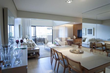 sala de apartamento à venda com 3 quartos, 135m² em Vila da Serra, Nova Lima