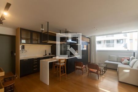 Sala de apartamento para alugar com 1 quarto, 94m² em Vila Olímpia, São Paulo