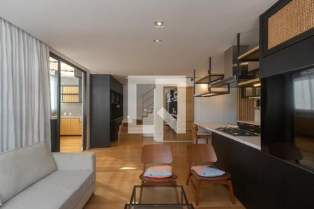 Sala de apartamento para alugar com 1 quarto, 94m² em Vila Olímpia, São Paulo